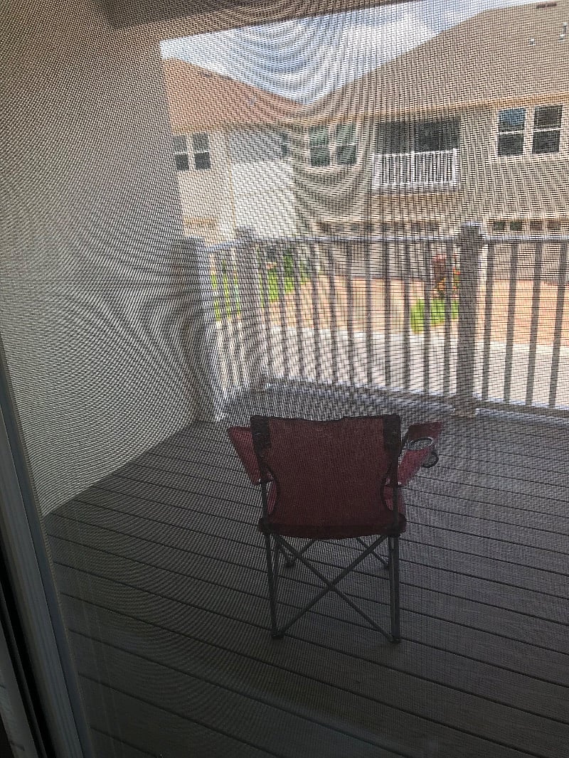 Upstairs balcony