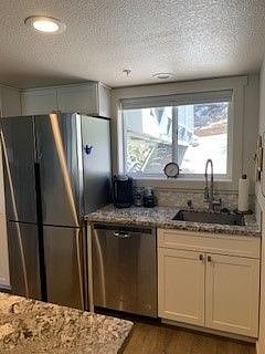 Double refrigerator, new sink/faucet