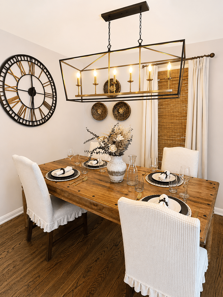 Inviting dining space perfect for home-cooked meals, remote work, or planning your day.