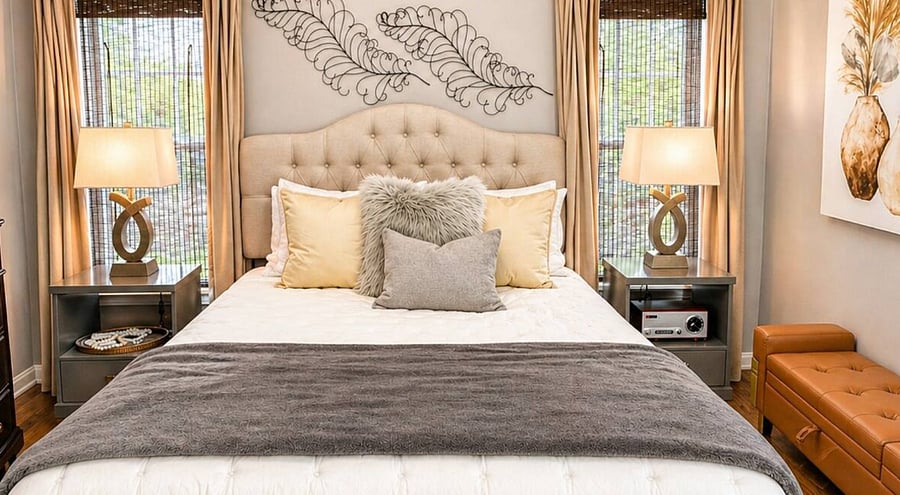 Comfortable Queen Suite with Warm Ambiance