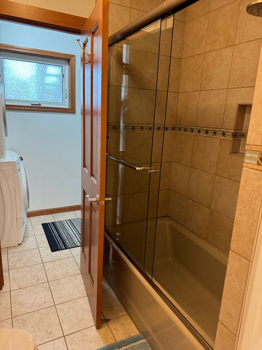 full laundry off bathroom