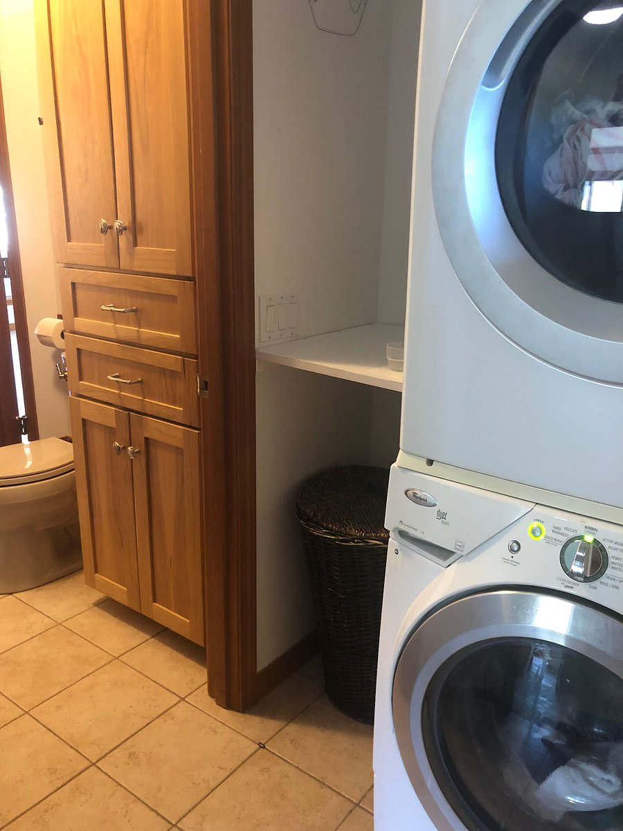 laundry to bathroom