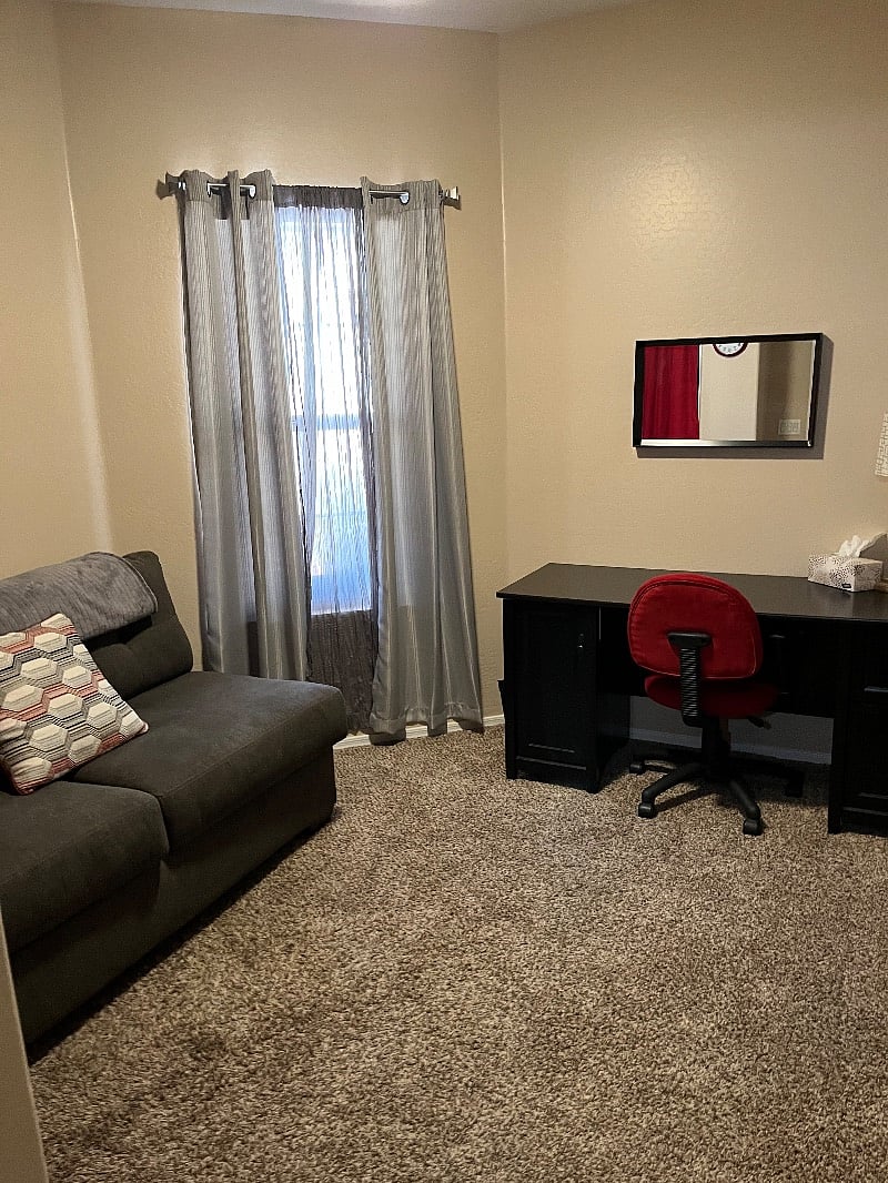 Pullout has been replaced with full size bed