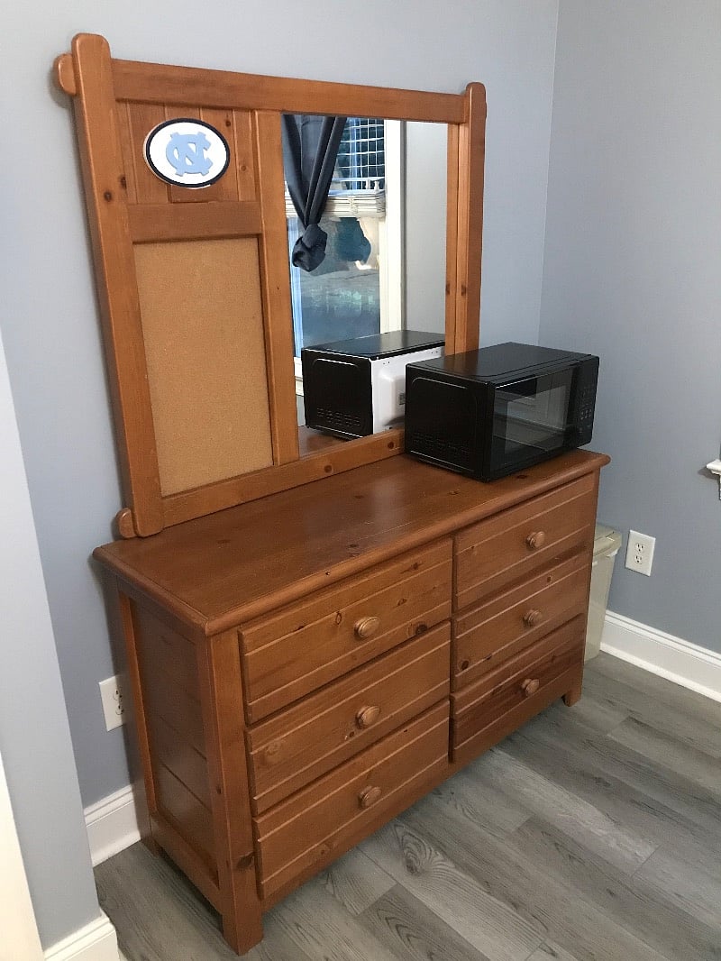 Room Includes Microwave, Fridge, Toaster Oven and Coffee Pot