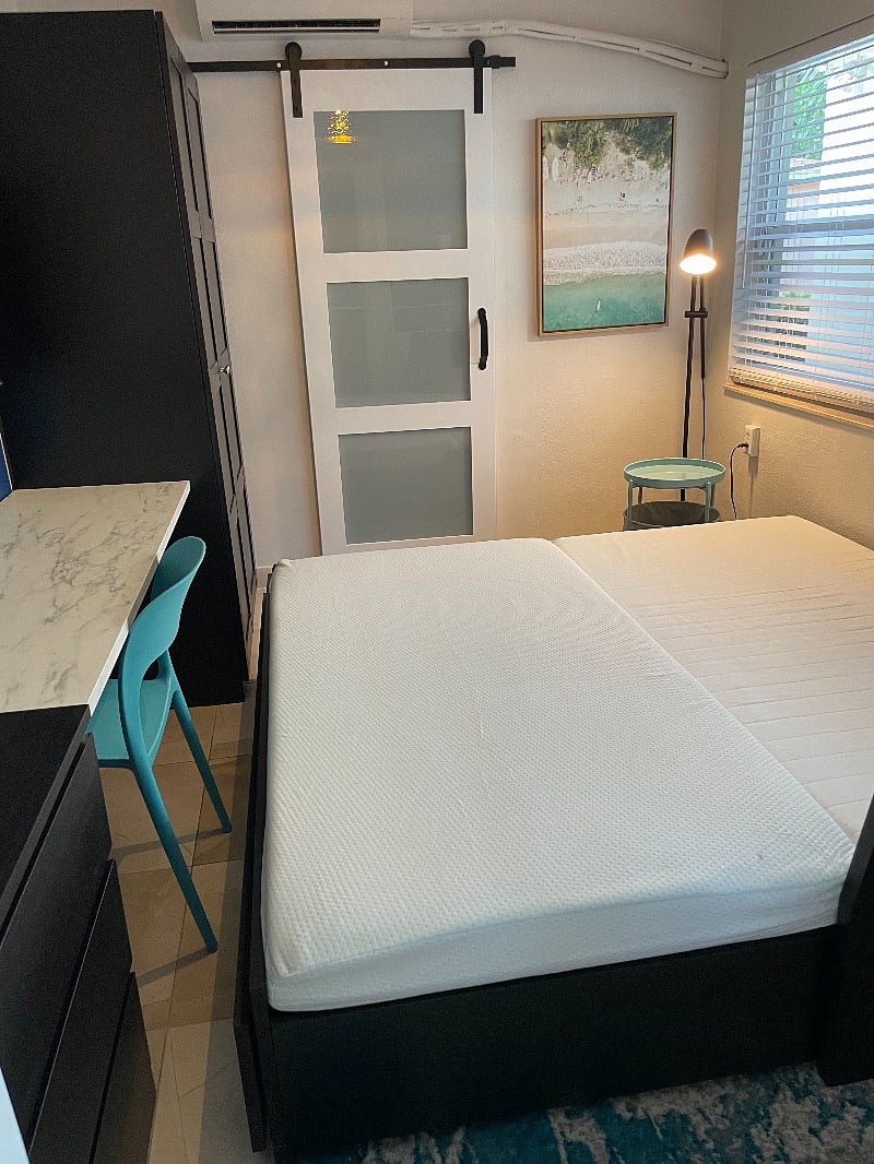 This is when the bed is expanded