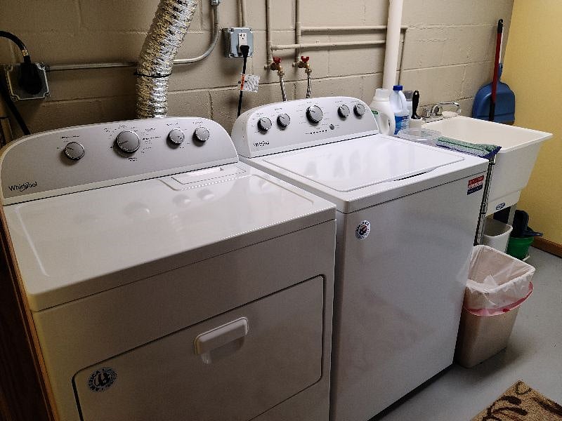Washer and dryer are shared with Vrbo guest