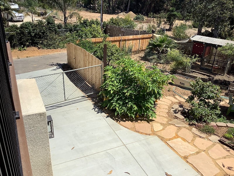 gated parking area