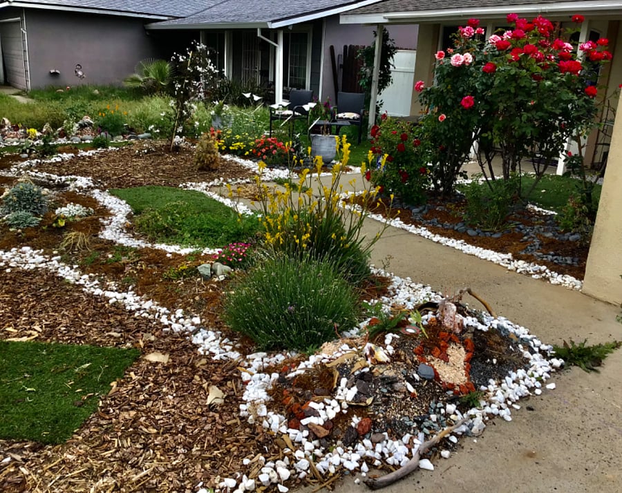 Pathway into the house.