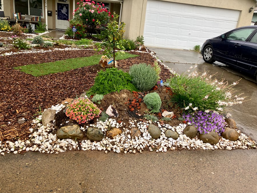 Driveway parking on left side.