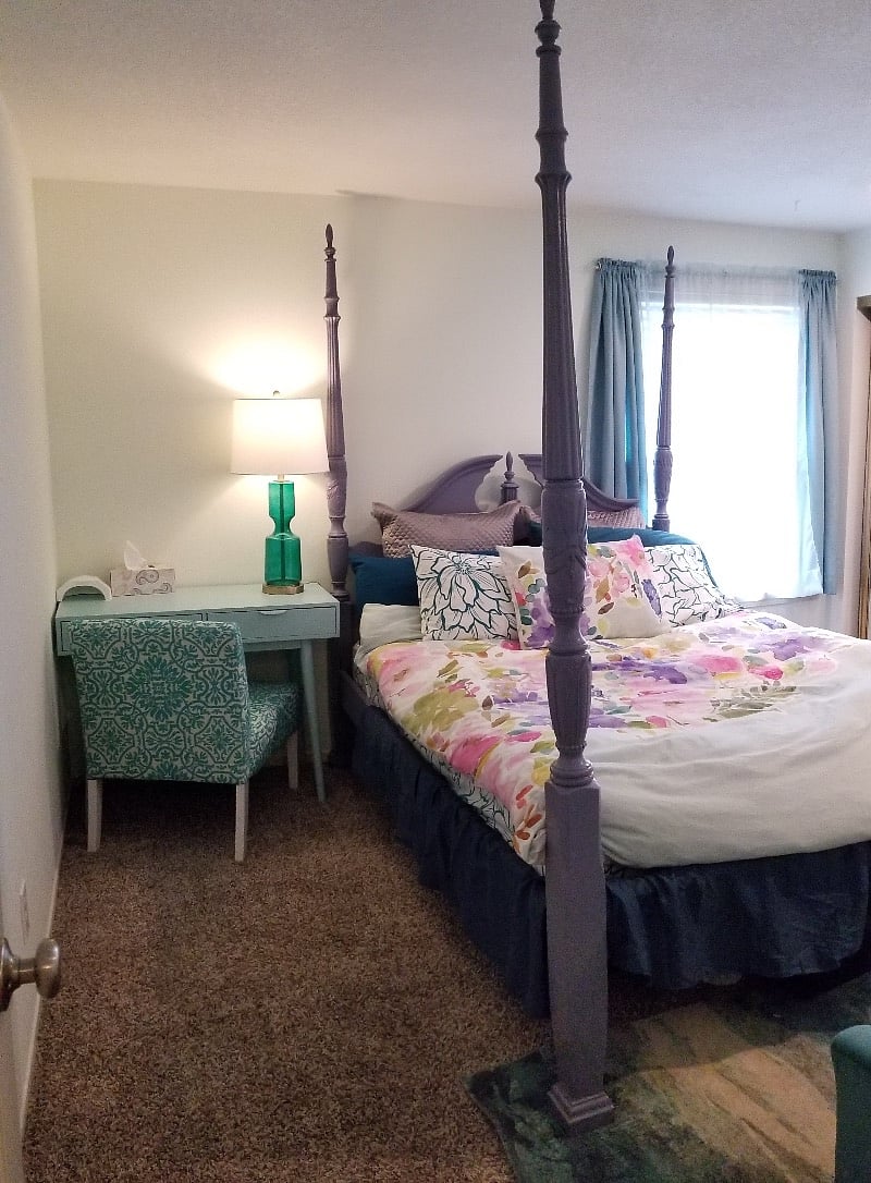Master bedroom & desk