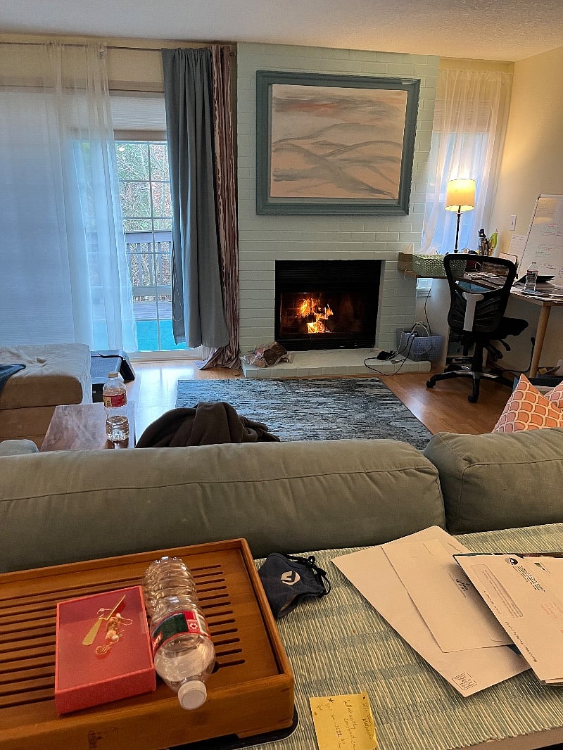 Fireplace in livingroom