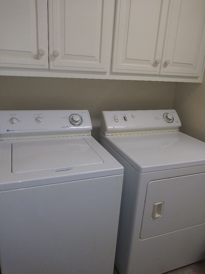 Your shared laundry facilities downstairs