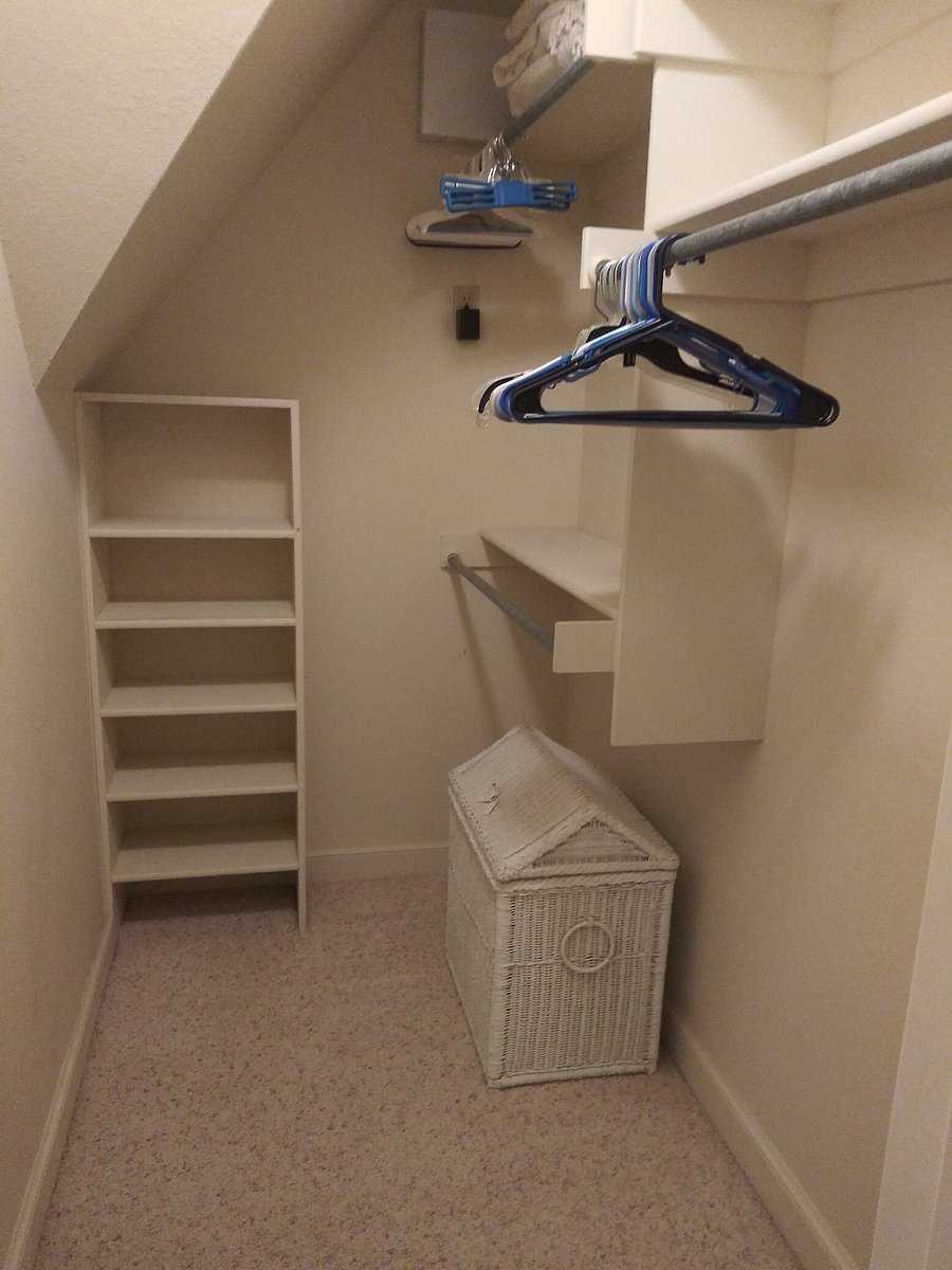 Full bedroom walk-in closet