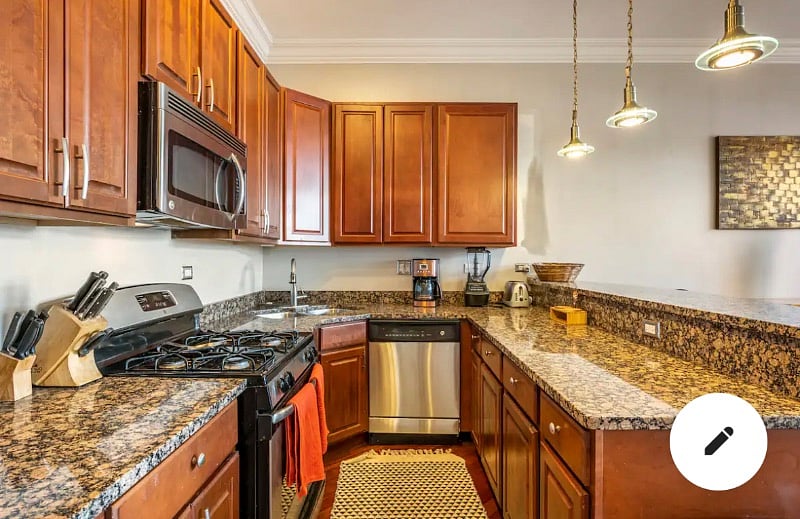 Kitchen area.