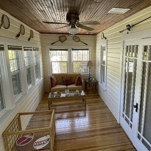 Relax in the foyer room, plenty of light for reading.