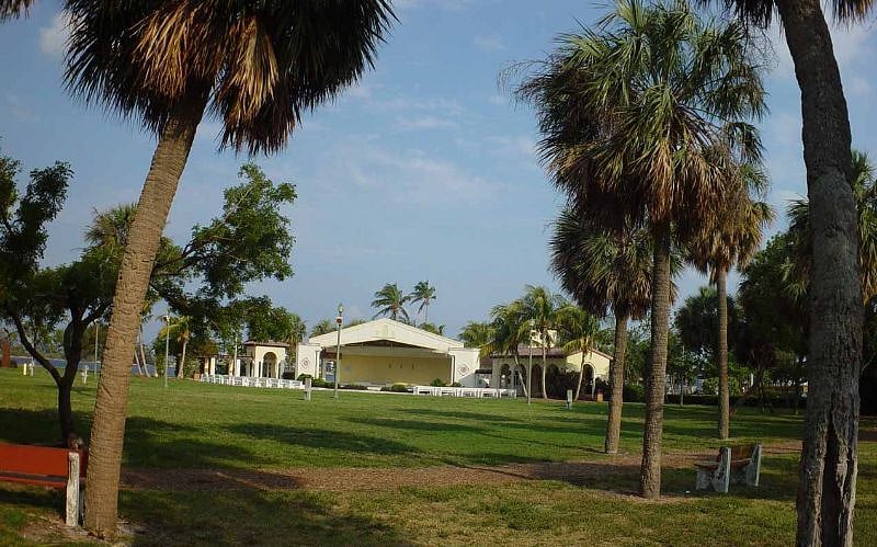 Waterway band shell 7 min walk