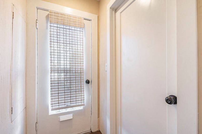 Separate entrance to studio apartment. 
