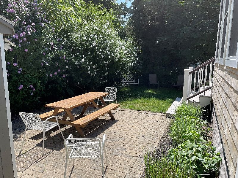 Rear patio