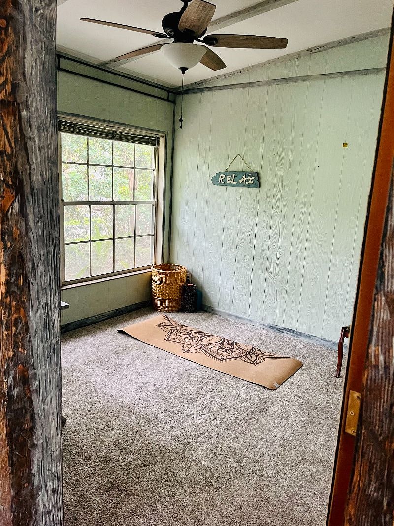 Secret room could be your yoga studio or office