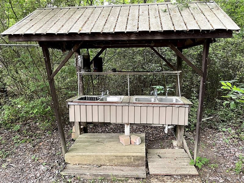 Wash your hands outside!