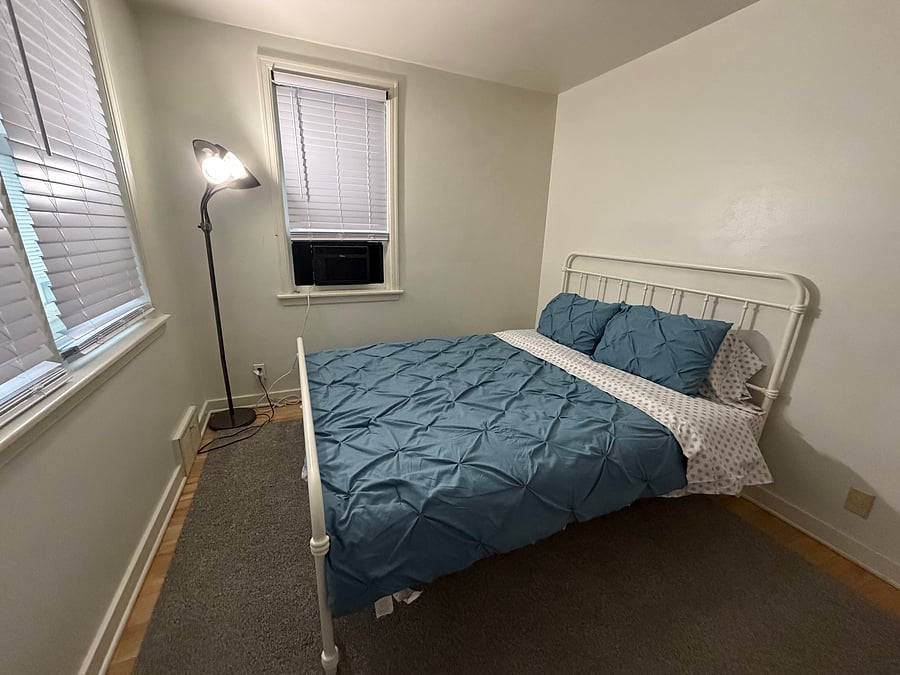 Bedroom with queen bed