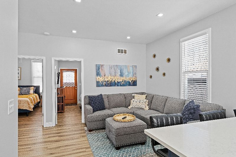 Living Area open to Kitchen
