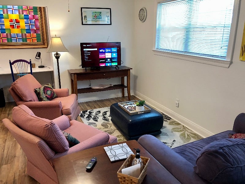 Comfortable and elegant furniture for your relaxing time at the flat.