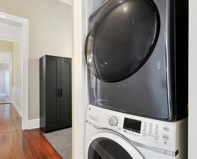 brand new washer and dryer in the unit