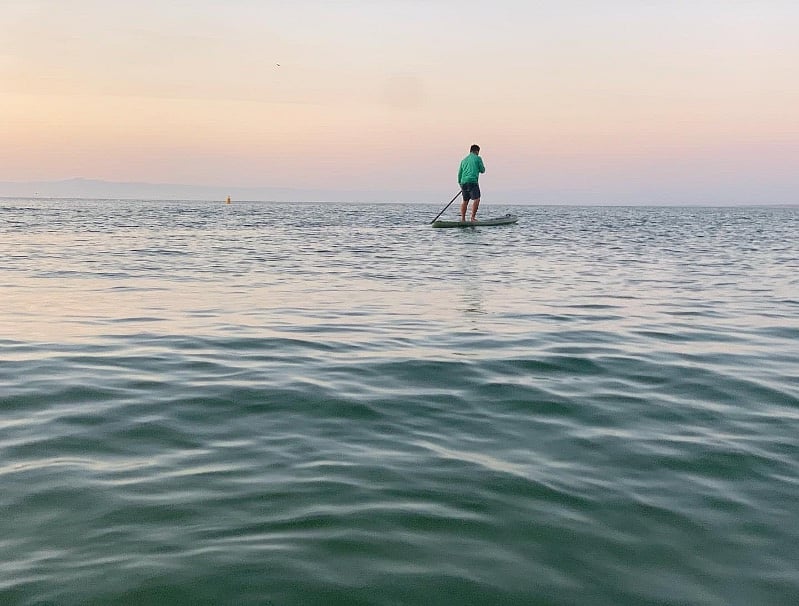 Blow up paddle board included during stay