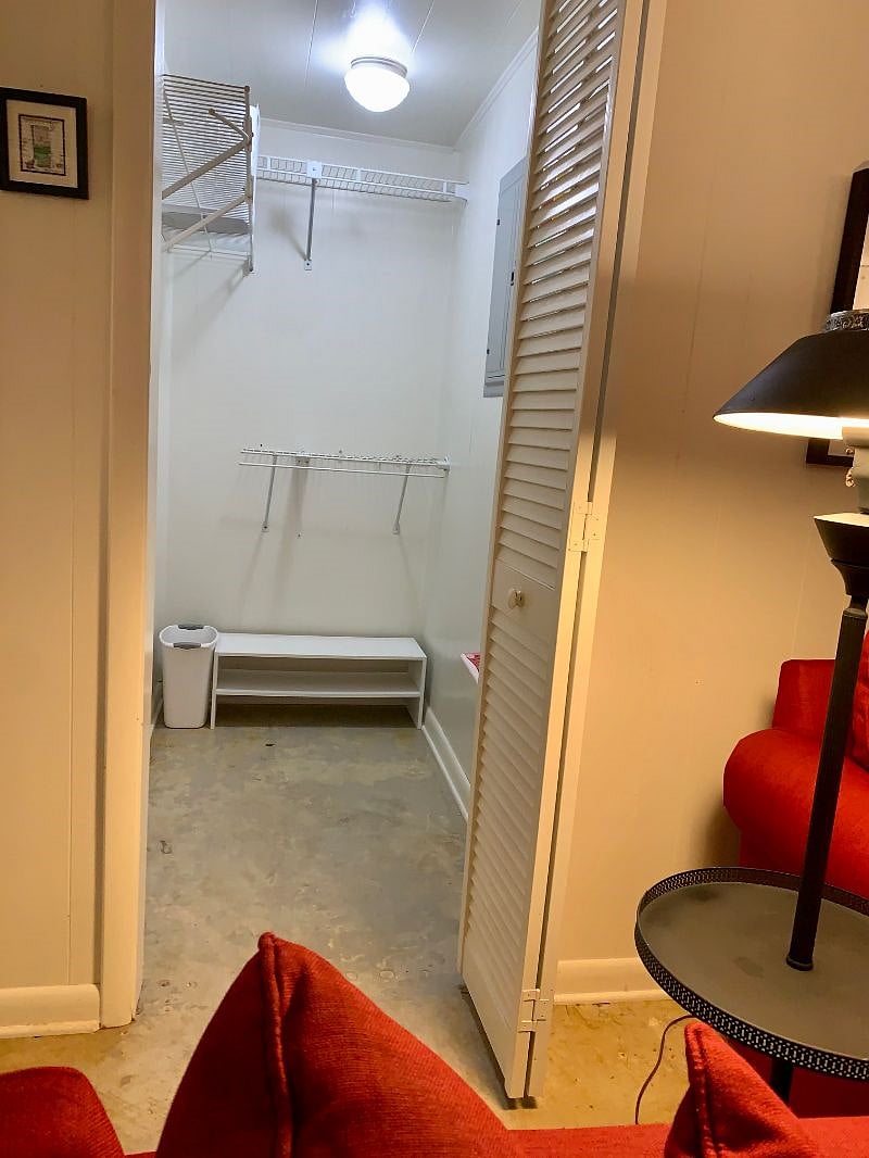 Large walk-in storage closet.