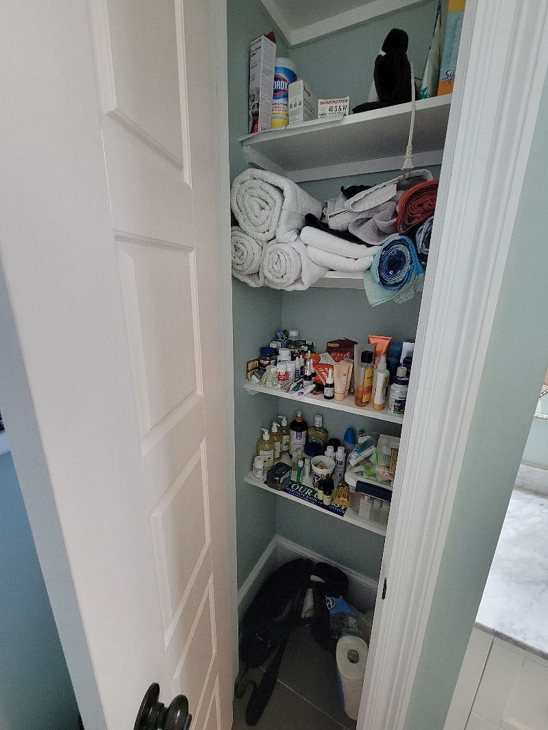 Bathroom closet (will be empty for your use)