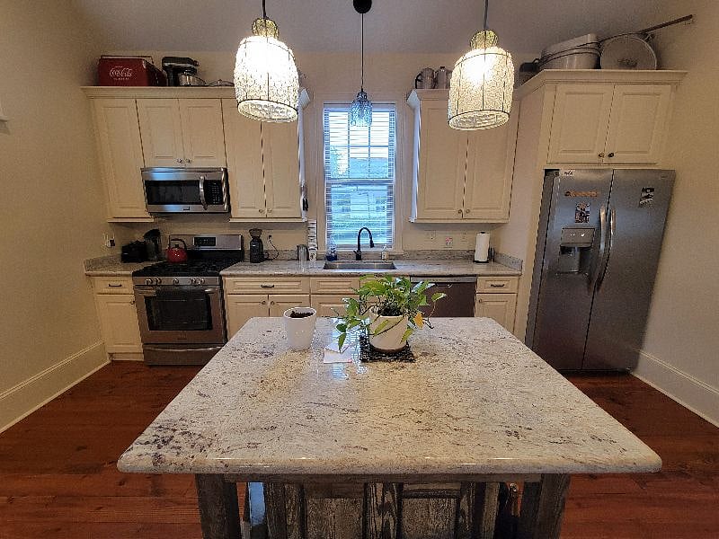 Living room with kitchen