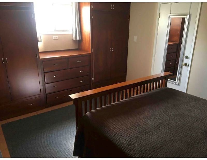 Bedroom comes with plenty of closet and storage space so you can store your things out of sight while you can spread out in the spacious room.