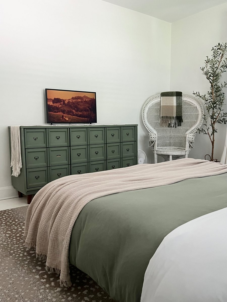 Frame TV in main bedroom