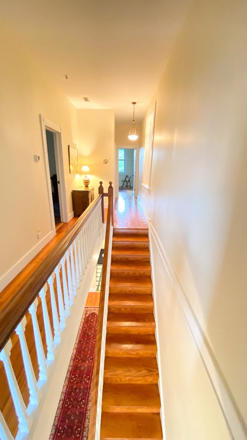 Upstairs Hall - Your room is straight ahead.