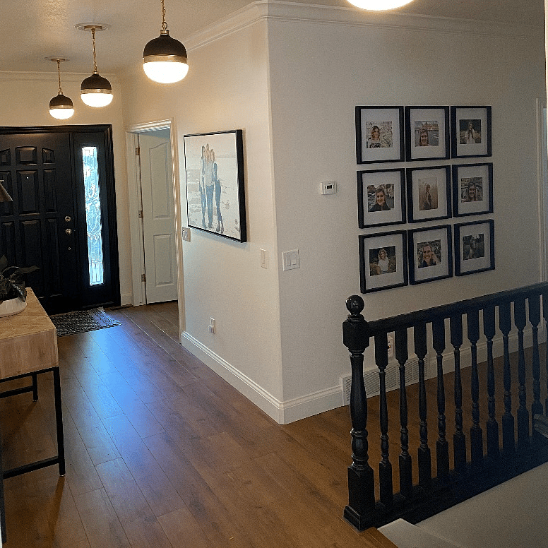 Front door entry to downstairs