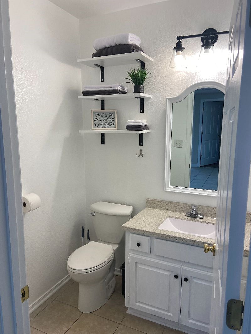 Updated bathroom with Shower