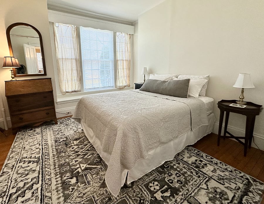 Queen Bedroom with desk.
