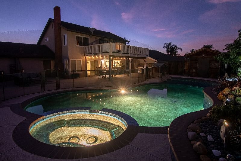 Enjoy a dip at night in this quiet peaceful neighborhood