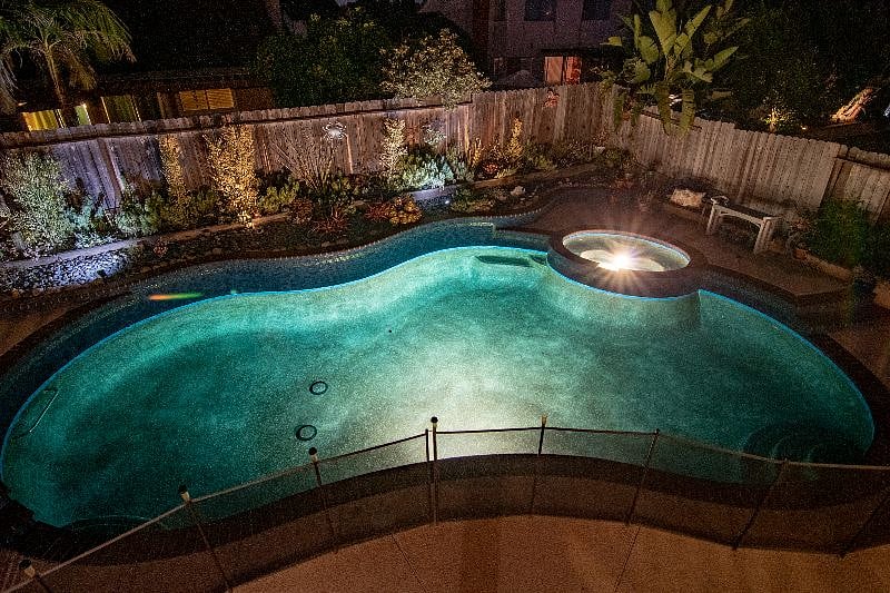 Night swimming oasis awaits!
