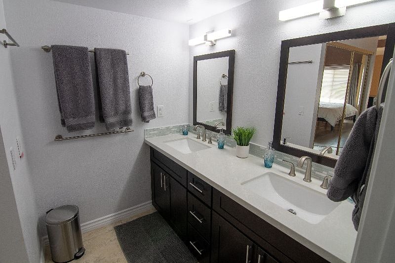 Newly remodeled master bathroom