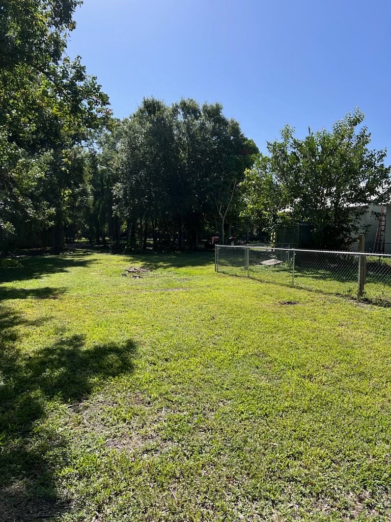 Large fenced yard for your pet