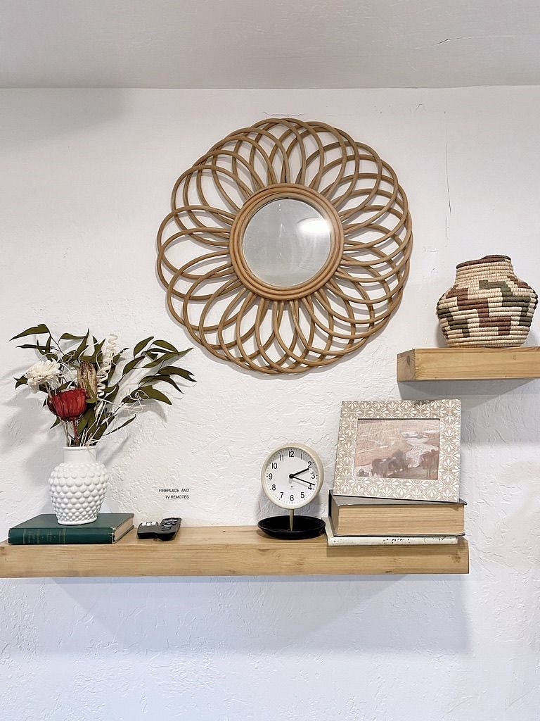 Detail shot of shelf