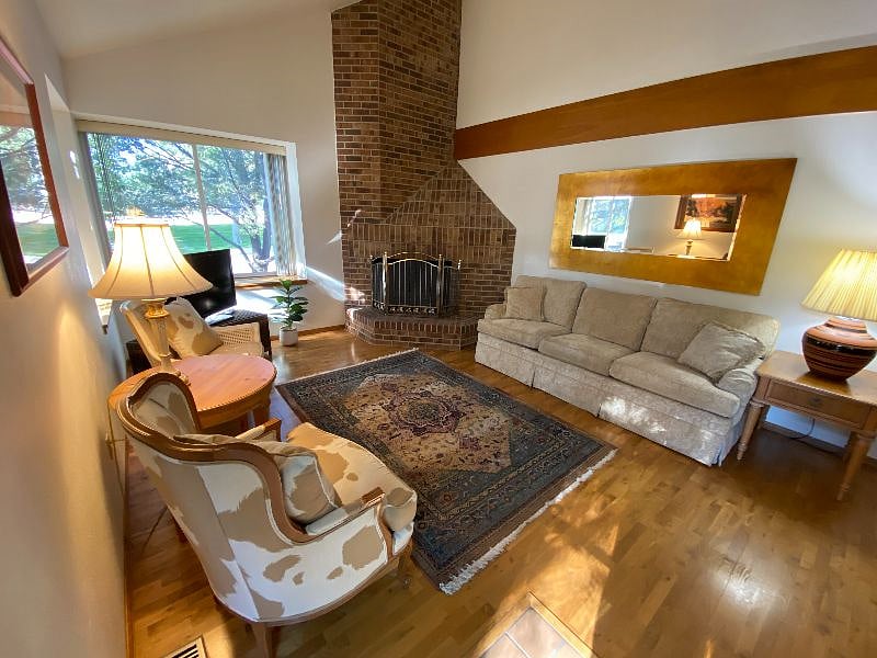 Living Room.  Gas Fireplace pictured.