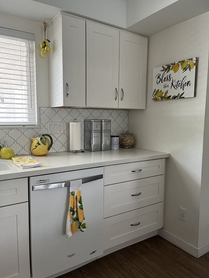 Clean organized kitchen