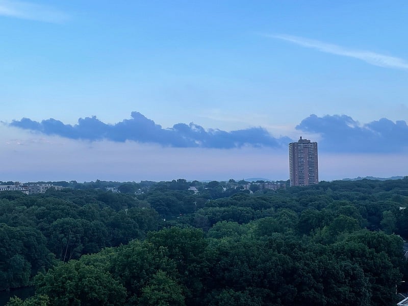 The balcony is the best way to inspire in the AM and decompress in the PM.