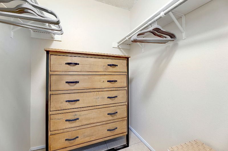 Extra dresser in the master closet