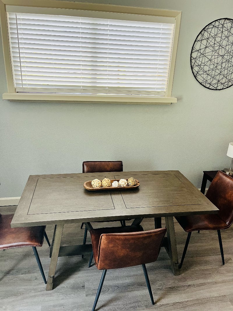 Additional dining space or game table