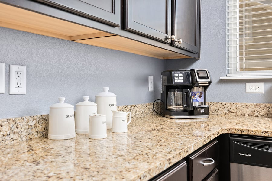 Dinnerware, flatware, and drinkware for 6, children's dinnerware available, crockpot, blender, electric knife, and recently updated Coffee Maker