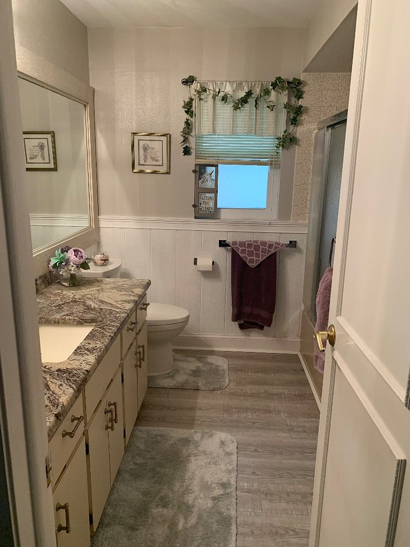 Private Bath with tub and shower